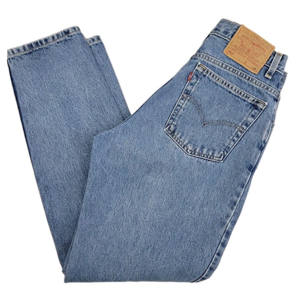 Vtg Levis 550 Vintage Womens Jeans Size 10 M Relaxed Fit Tapered Leg Blue Denim